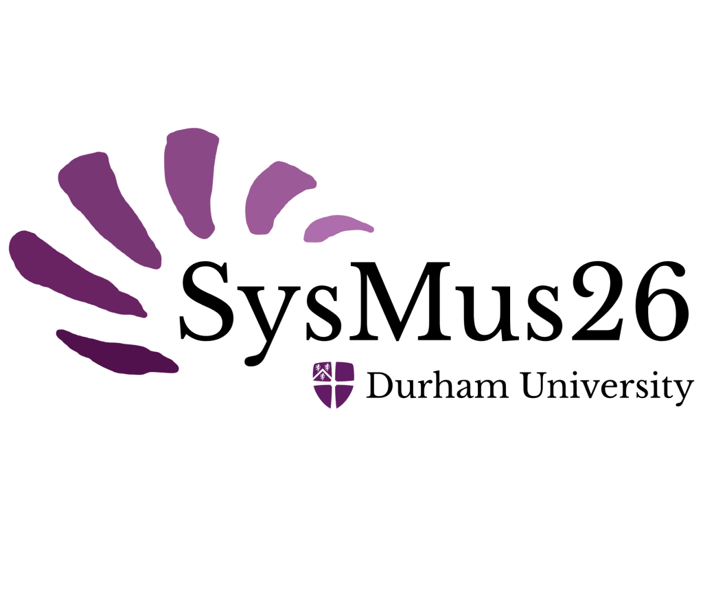 SysMus26 logo Durham University colours